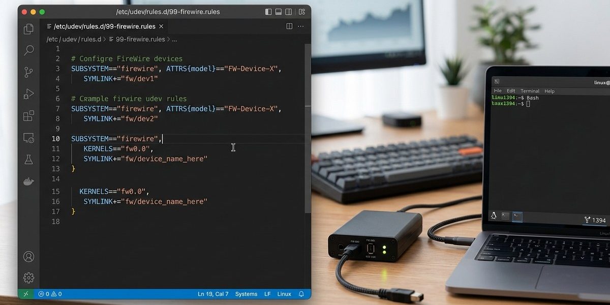 How to Configure udev for Persistent FireWire Device Names on Linux